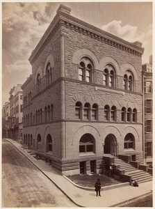 American Unitarian Association building. Beacon Street, corner of Bowdoin Street