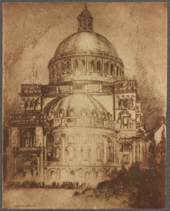 Christian Science Church, from etching by W. Harry Smith