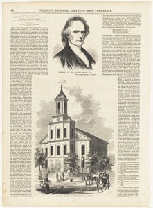 Portrait of Rev. Daniel Sharp, D. D. ; Charles Street Baptist Church, Boston