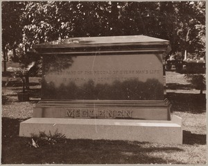 The grave of one Mr. McGlenen