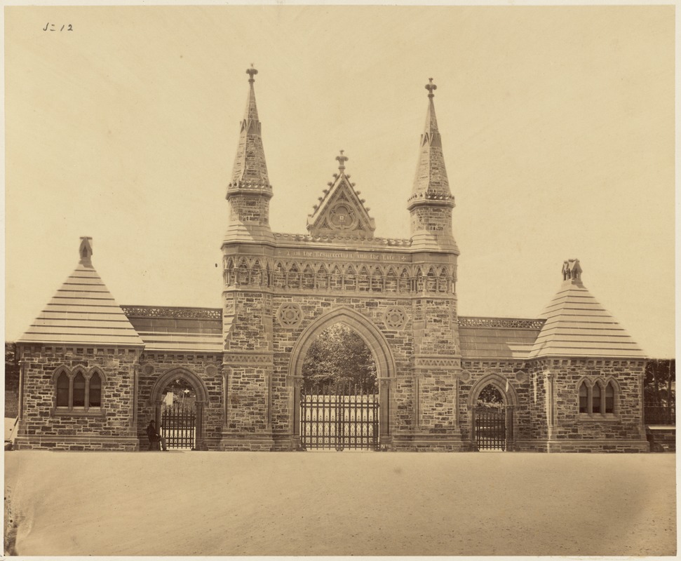 Gateway, Forest Hills Cemetery. 1870.