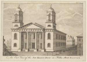 An east view of the New Meeting House in Hollis Street, Boston