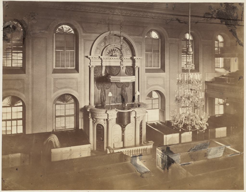 Interior of Old South before it was remodelled for post office