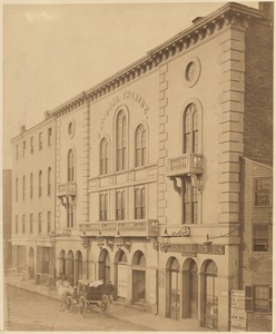 Old National Theatre (1852-1863), corner of Portland and Traverse Sts.