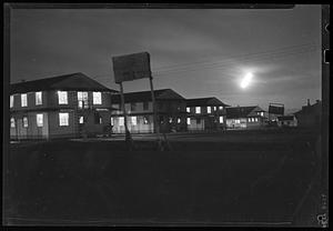 Night view - 227th A.G.F. Band barracks