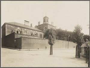 Boston. Suffolk County Jail from Charles Street. Built 1851