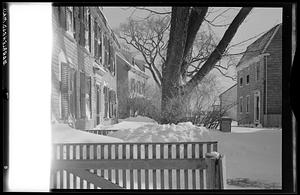 Marblehead, houses, snow