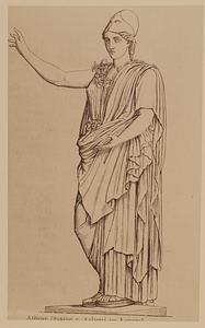 Athena wearing Corinthian helmet