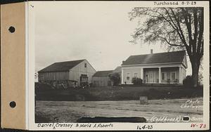Daniel G. Cressey and Maria A. Roberts, house and barn, Coldbrook, Barre, Mass., Jun. 7, 1928