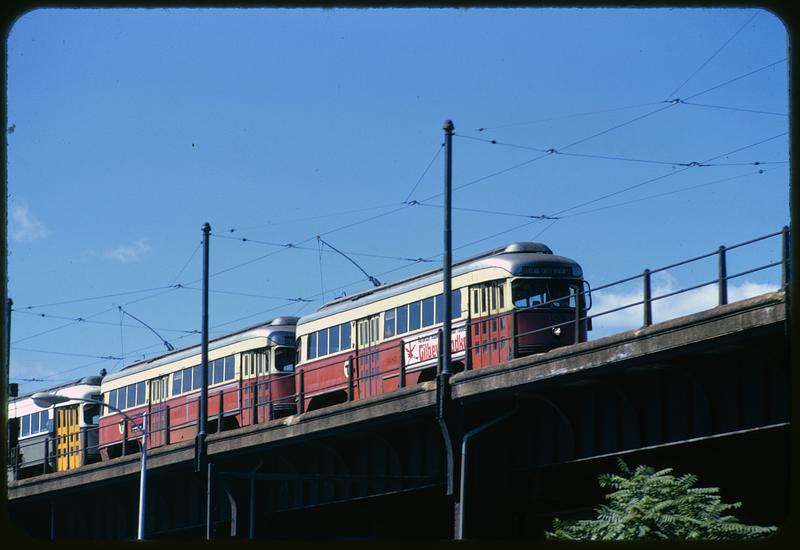 MBTA Green Line train, Cambridge