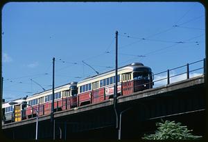 MBTA Green Line train, Cambridge