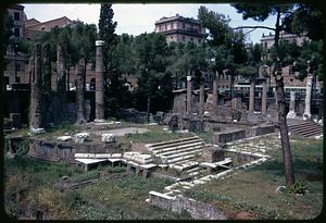 Temples B and A in Largo di Torre Argentina, Rome, Italy