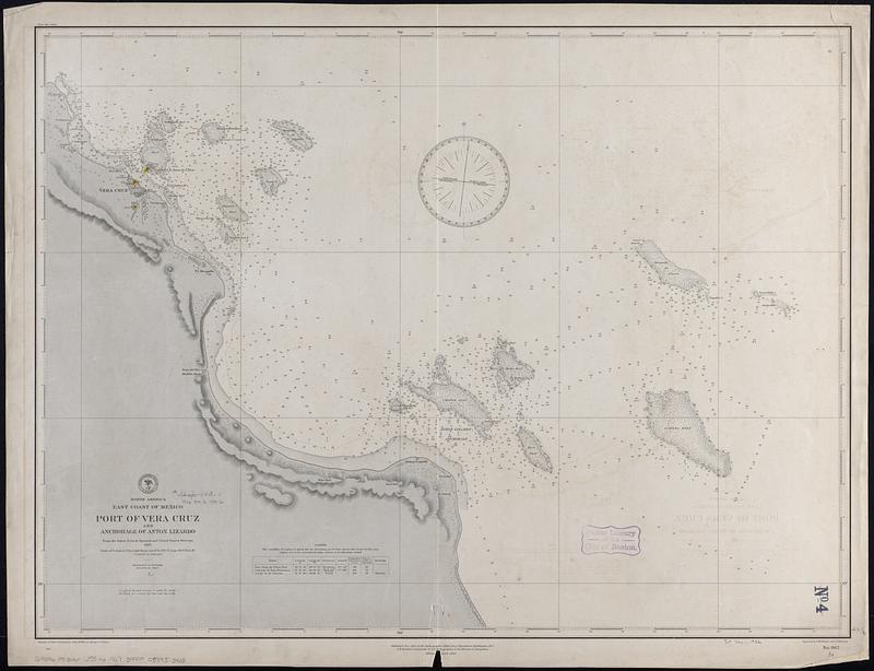 North America, east coast of Mexico, Port of Vera Cruz and anchorage of Anton Lizardo