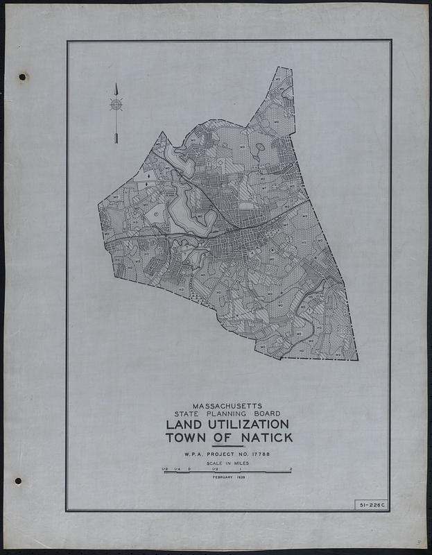 Land Utilization Town of Natick Digital Commonwealth