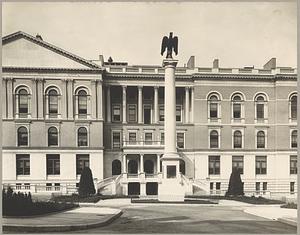 Boston, Massachusetts, State House, exterior, side