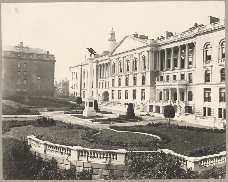 Boston, Massachusetts, State House, exterior, side