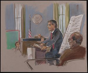 Courtroom scene