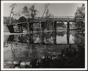 "Rude Bridge," Concord, Mass. this is new bridge erected in 1956