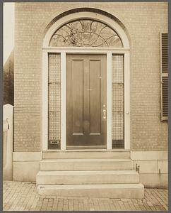 Boston, Massachusetts. Doorway, 16 Chestnut Street