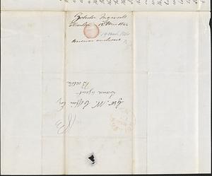 Zebulon Ingersoll to George Coffin, 12 March 1844