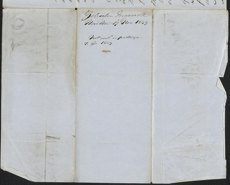 Zebulon Ingersoll to George Coffin, 17 November 1849