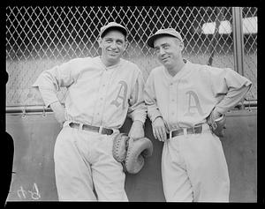 Charlie Berry and Rabbit Warstler of the Philadelphia A's