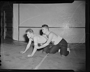Wrestling 1941, John McCreary and Jim Lineberger