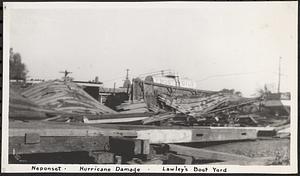 Neponset, hurricane damage, Lawley's Boat Yard