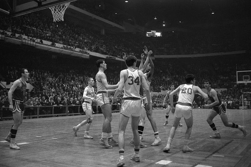 Durfee High School basketball game at Boston Garden - Digital Commonwealth