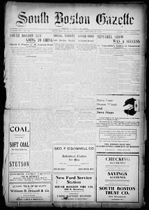 South Boston Gazette, October 28, 1922