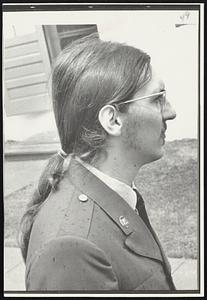 Ponytail had to go, but Ft. Dix soldier George Emmer of New Jersey said no. Court martial gave him a suspended 90-days hard labor sentence.