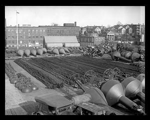 Chains and buoys in Charlestown Navy Yard