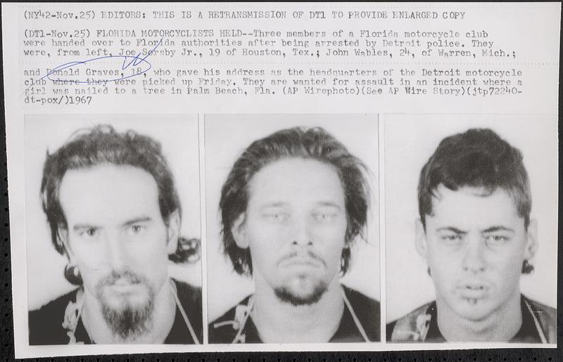 Florida motorcyclists held