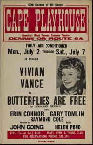 In person Vivian Vance in Butterflies are Free by Leonard Gershe
