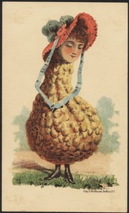 Woman's head on a squash body.