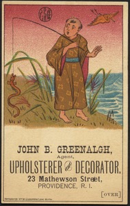 John B. Greenalgh, agent, upholsterer and decorator, 23 Mathewson Street, Providence, R. I.