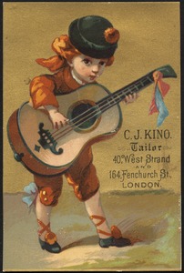 C. J. Kino. Tailor, 40 West Strand and 164 Fenchurch St., London