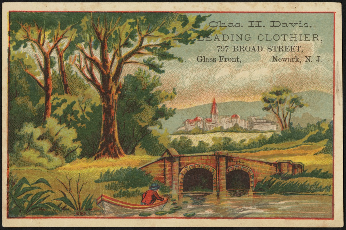 Chas. H. Davis, leading clothier, 797 Broad Street, glass front, Newark, N. J.