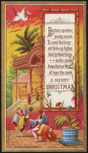 Eastern sporters, young, aspire to send the bouyant globe higher, and, by their fervor in the game, prove, East or West, all boys the same. A merry Christmas.