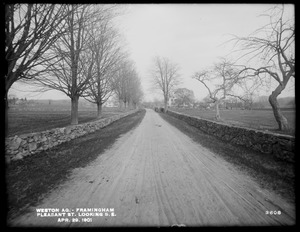 Weston Aqueduct, Pleasant Street, looking southeasterly, Framingham, Mass., Apr. 29, 1901