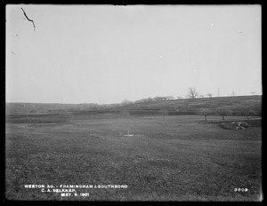 Weston Aqueduct, Comer A. Belknap's land, looking southwesterly, Framingham; Southborough, Mass., May 6, 1901