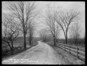 Weston Aqueduct, Weston-Saxonville Road, looking southwesterly, Wayland, Mass., May 6, 1901