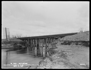 Wachusett Reservoir, second bridge west of Boylston Station on Central Massachusetts Railroad, Boylston, Mass., May 3, 1901
