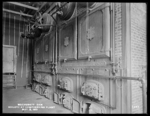Wachusett Dam, boiler room at compressing plant, Boylston, Mass., May 2, 1901