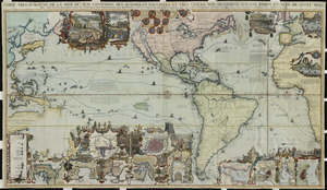 Carte tres curieuse de la Mer du Sud, contenant des remarques nouvelles et tres utiles non seulement sur les ports et iles de cette mer