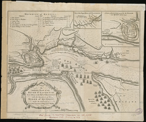 An authentic plan of the River St. Laurence, from Sillery to the Fall of Montmorenci