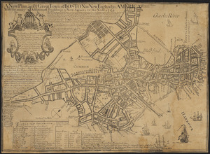 A new plan of ye great town of Boston in New England in America, with the many additionall [sic] buildings, & new streets, to the year, 1769