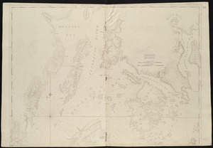 Coast of Maine showing Blue Hill Bay, Penobscot Bay, Belfast Bay, Islesboro Island, Deer Island, and other islands