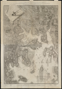 A plan of Boston in New England with its environs