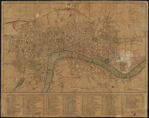A new and accurate plan of London, Westminster and the Borough of Southwark, with all the additional streets, squares, &c